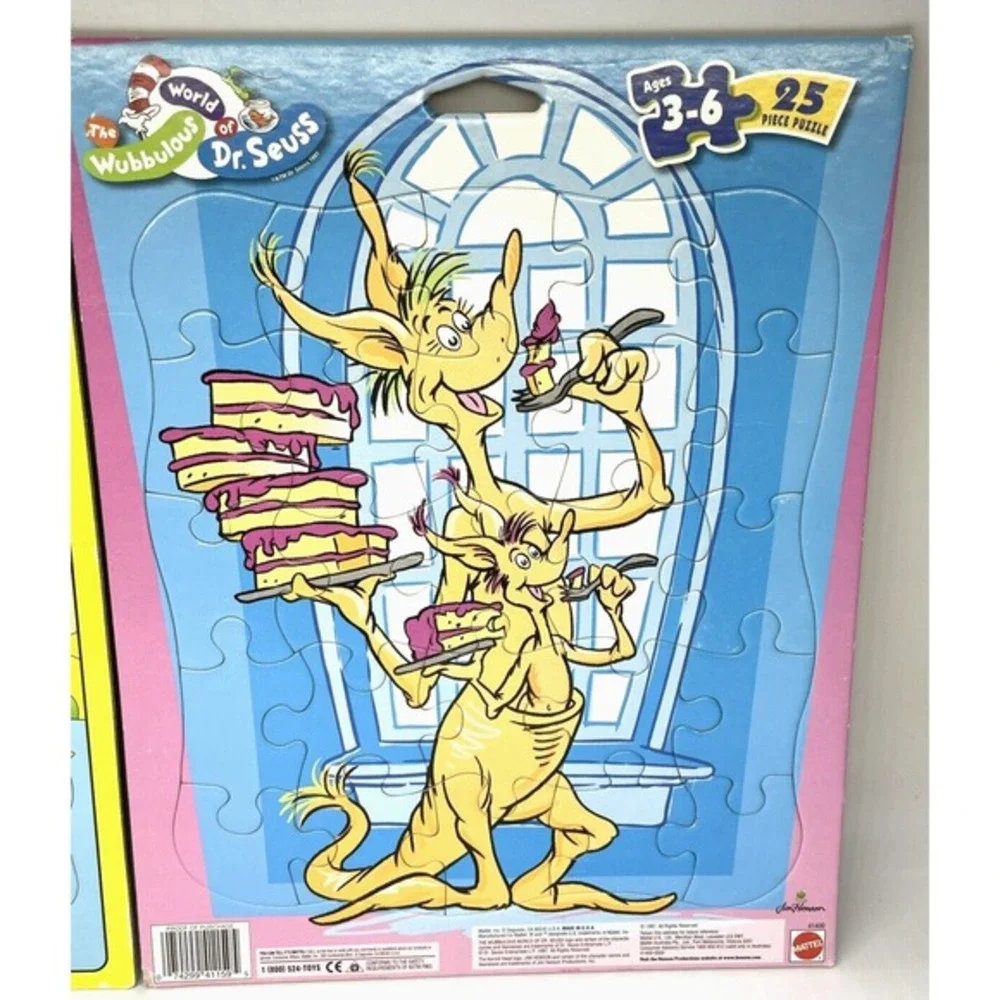 Dr SEUSS‎ Frame Tray Puzzle 25 Piece Cardboard Mattel Vintage 1997